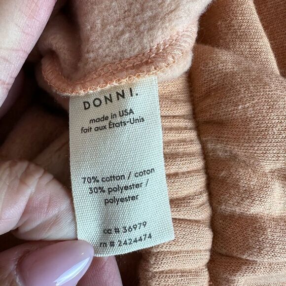 NWT DONNI. Cropped Hoodie - Brown - XS - Picture 7 of 7